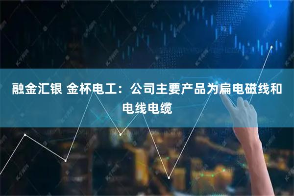融金汇银 金杯电工：公司主要产品为扁电磁线和电线电缆