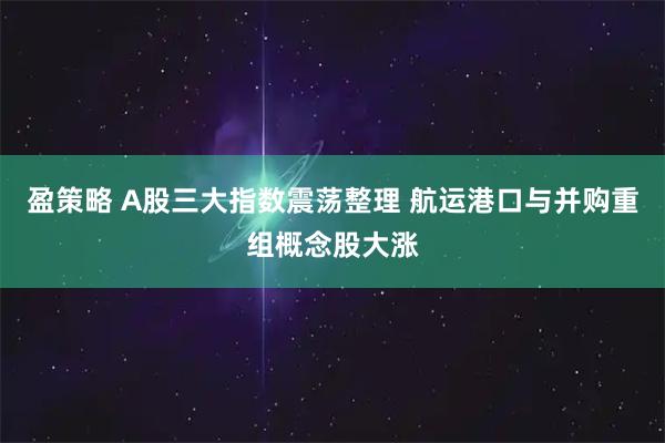盈策略 A股三大指数震荡整理 航运港口与并购重组概念股大涨